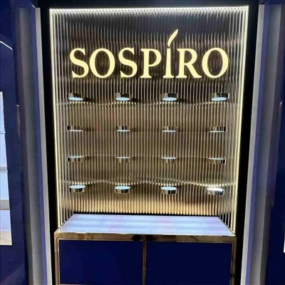 Vitrine Aria dorée