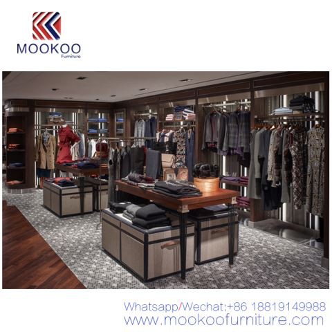 Conception de magasin de vêtements pour hommes