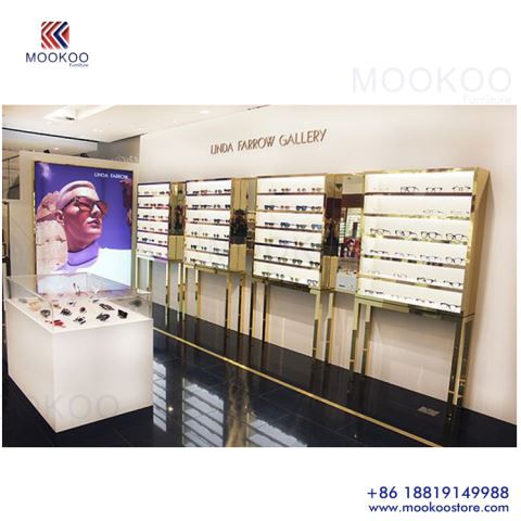 Vitrine d'exposition de magasins optiques