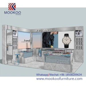Regardez le verre trempé et les forces de défense principale de décoration de magasin de montre de bonne qualité