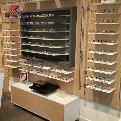 Présentez les meubles d'étalage pour le magasin optique