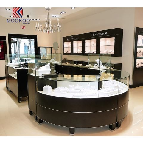 Les bijoux en verre entiers ultra clairs présentent sur mesure fabriqués en Chine