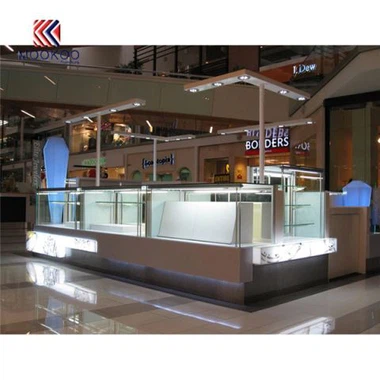 Conception commerciale de kiosque de meubles pour l'affichage de bijoux dans le centre commercial
