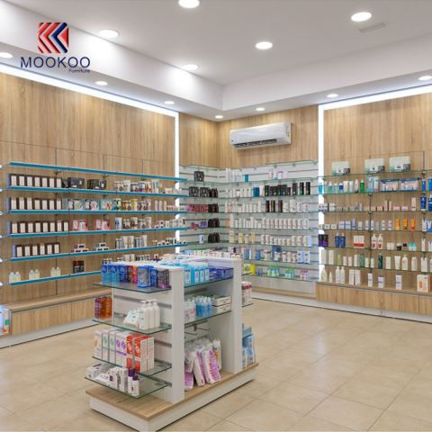 Vitrine de pharmacie de vente directe d'usine