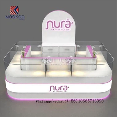 Vitrine de bijoux pour le kiosque de bijoux