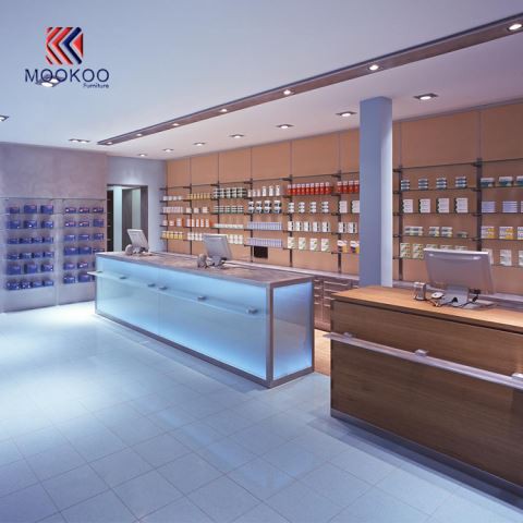 Meubles d'affichage de magasin de pharmacie